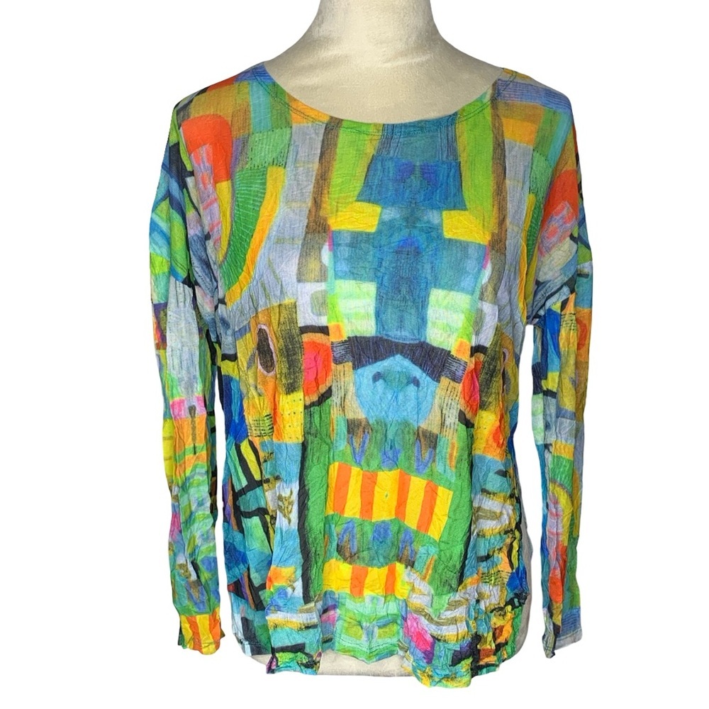 Shana Multicolor Mesh Top